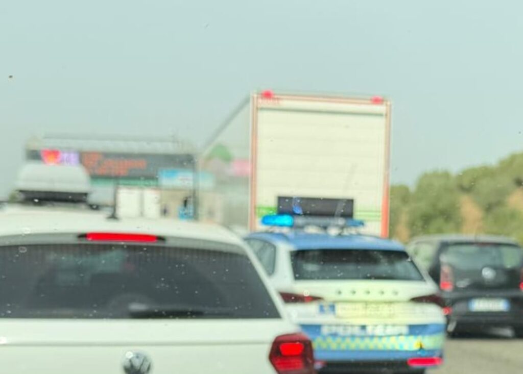 Coda di veicoli sulla A14 nel tratto abruzzese